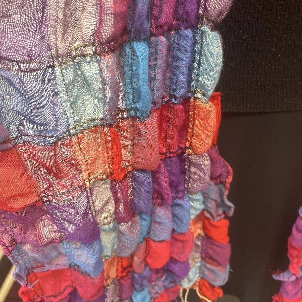 Unbranded Womens Scarf Wrap Multi Color Tassel‎ Edge Approx 15x90